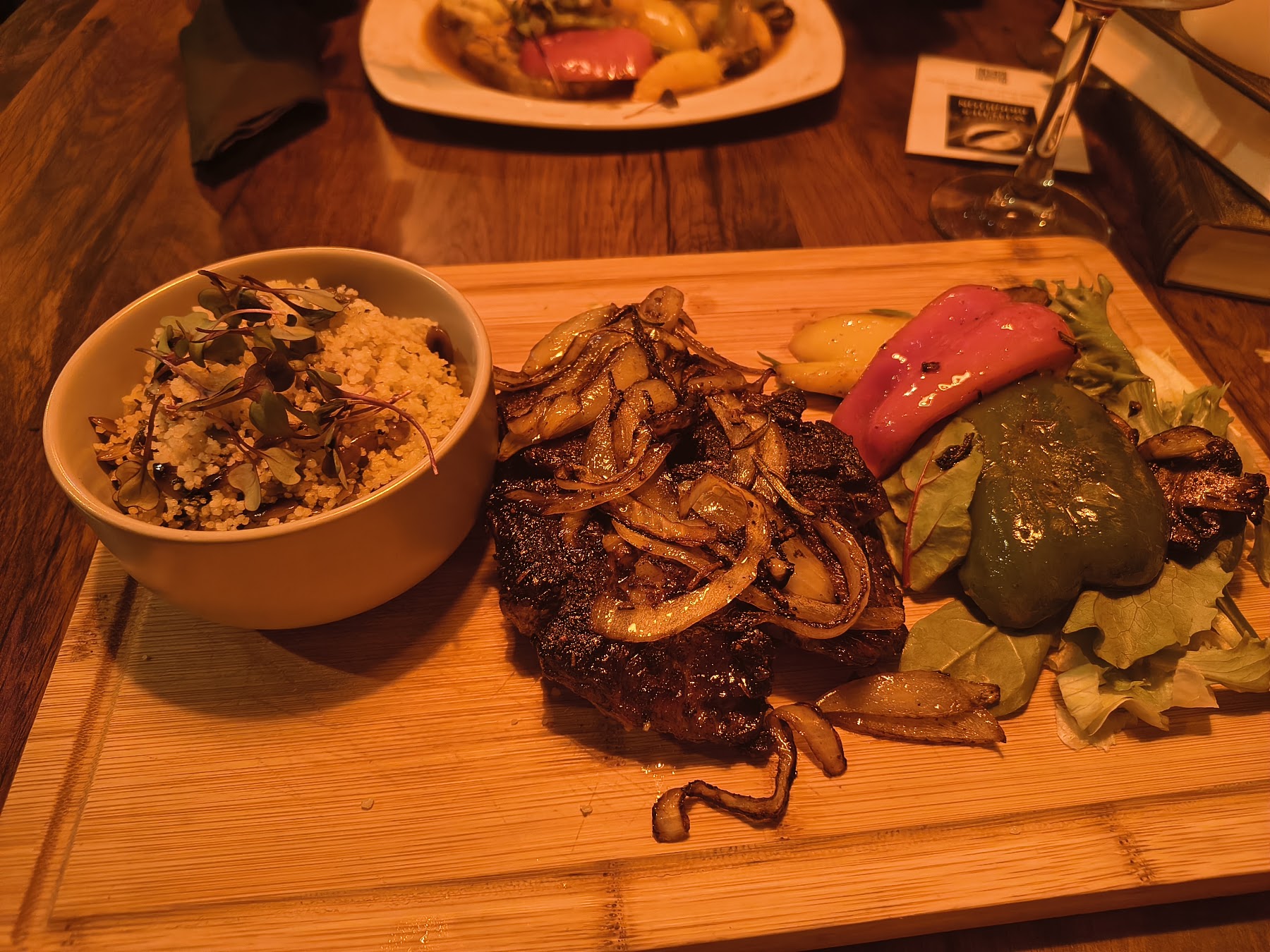 A steak plate served at ThewitchEZ